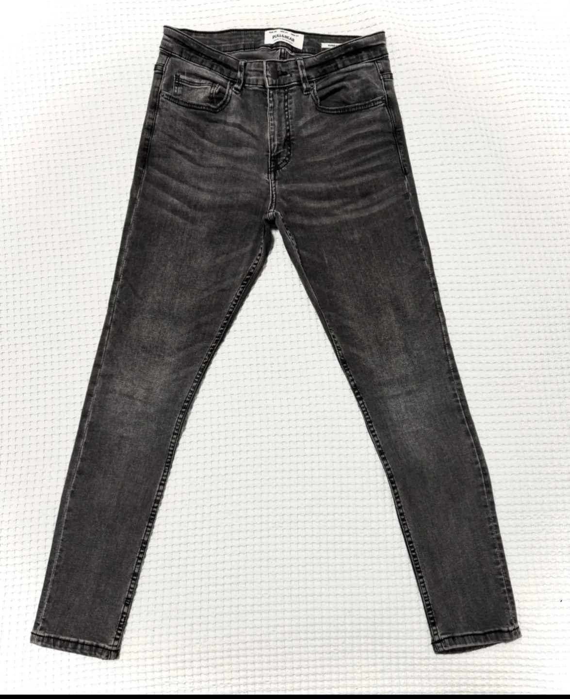 Pull&Bear Men's Grey Skinny Jeans - Size 31 image indicator(3)