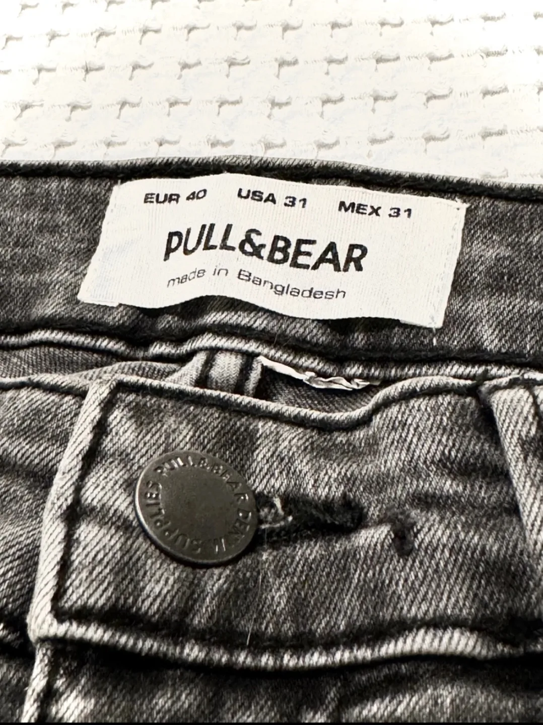 Pull&Bear Men's Grey Skinny Jeans - Size 31 thumbnail
