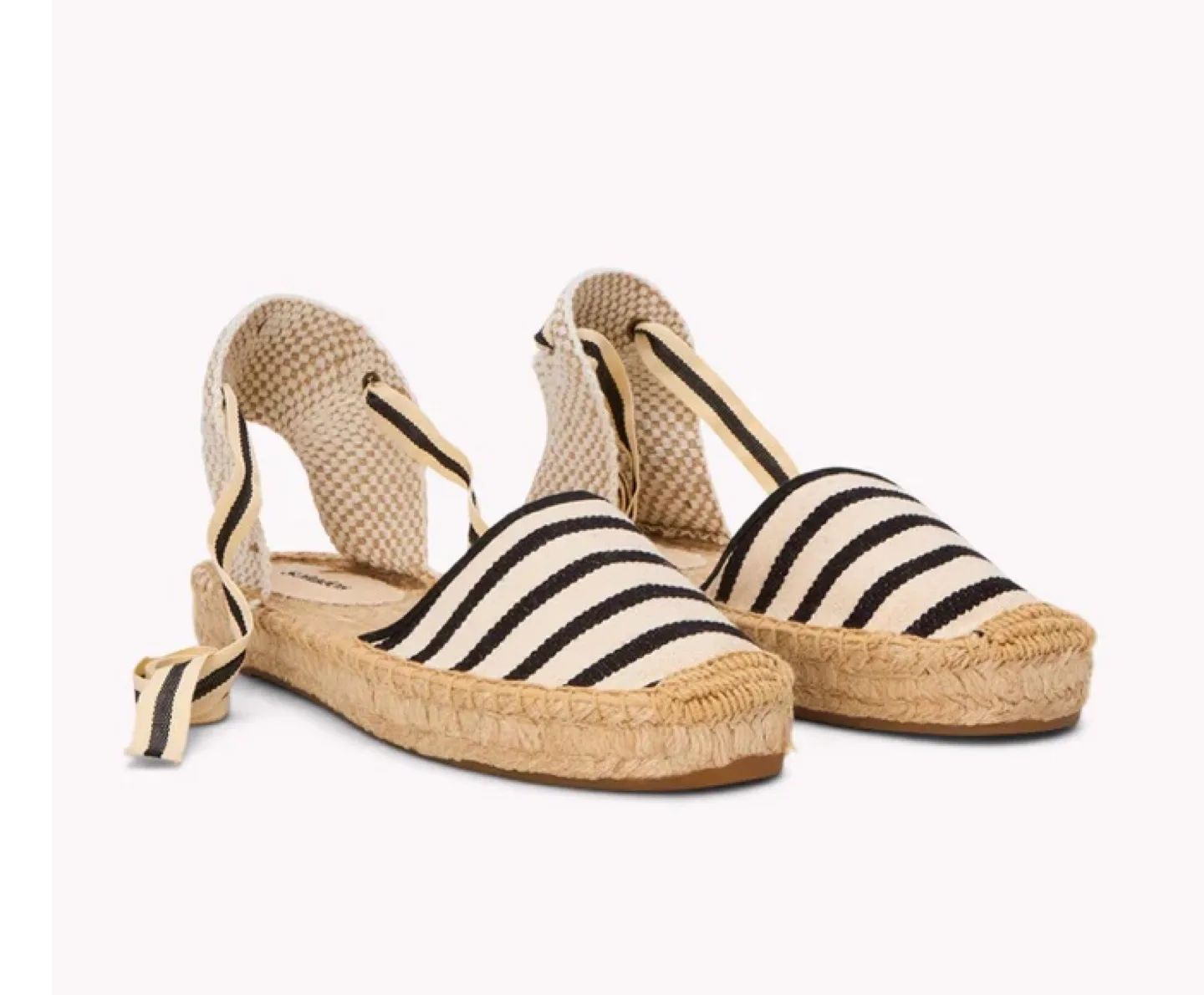 Soludos Espadrille Sandals with Ankle Ties image indicator(3)