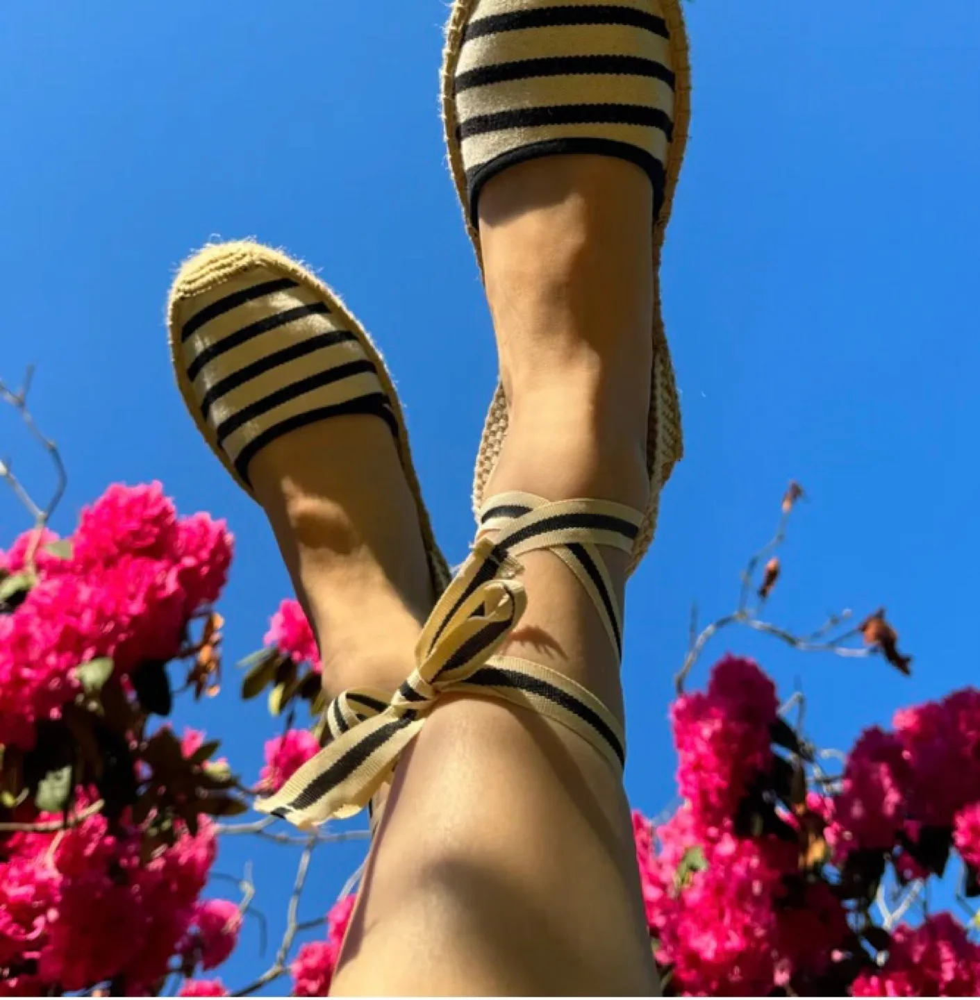 Soludos Espadrille Sandals with Ankle Ties image indicator(5)