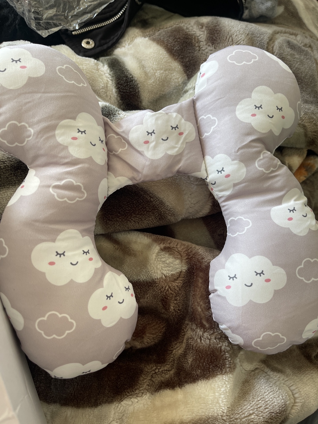 Adorable Baby Head Support Pillow - Cloud Pattern - photo 2