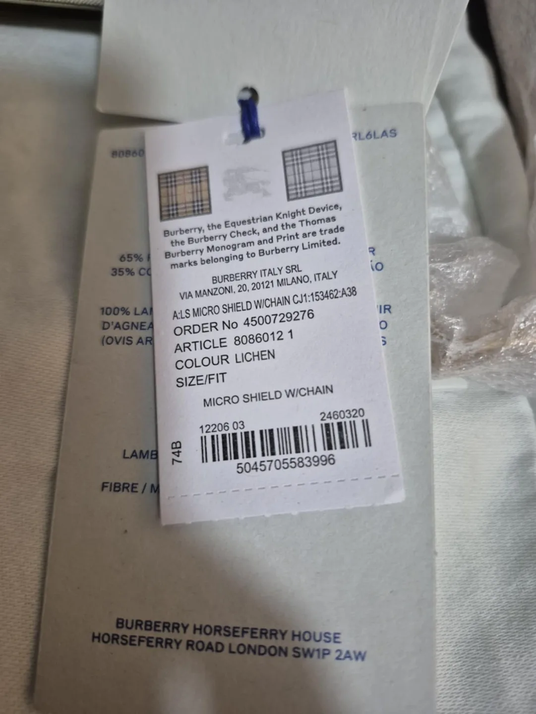 Authentic Burberry Micro Shield Chain image indicator(6)