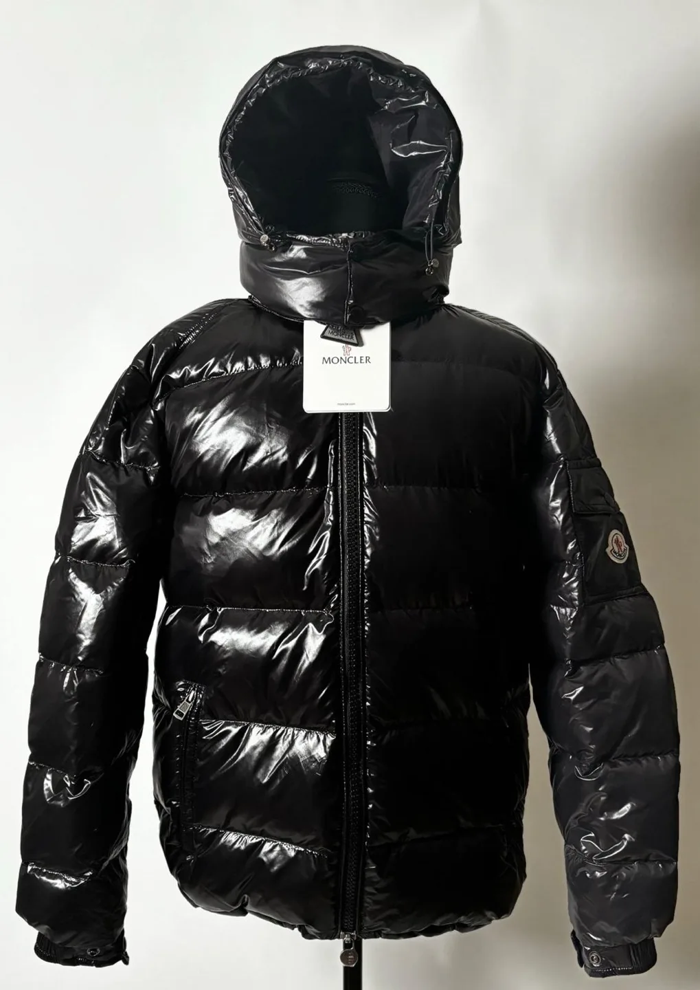 Men's Moncler Black Down Puffer Jacket image indicator(2)