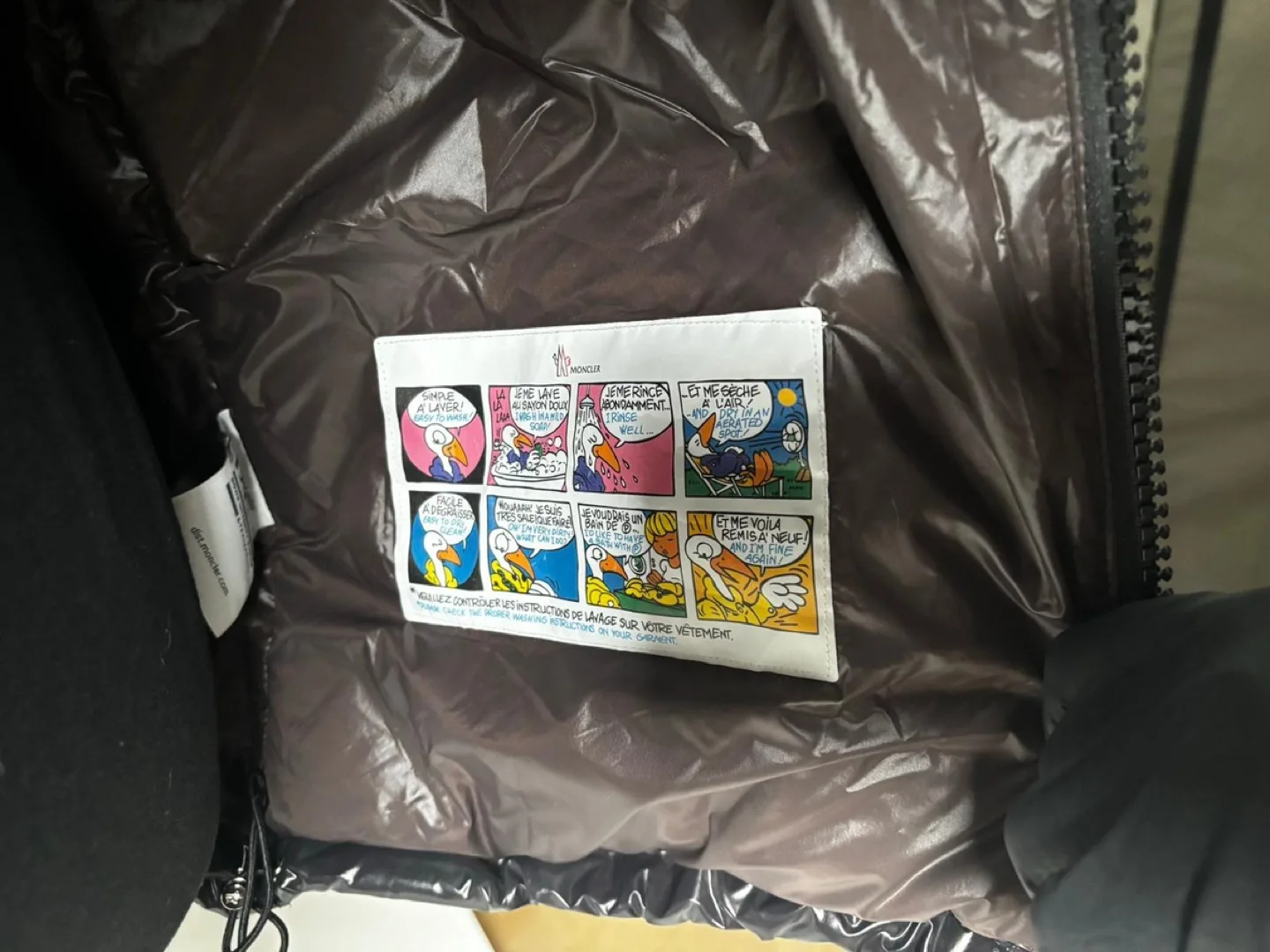 Men's Moncler Black Down Puffer Jacket image indicator(9)