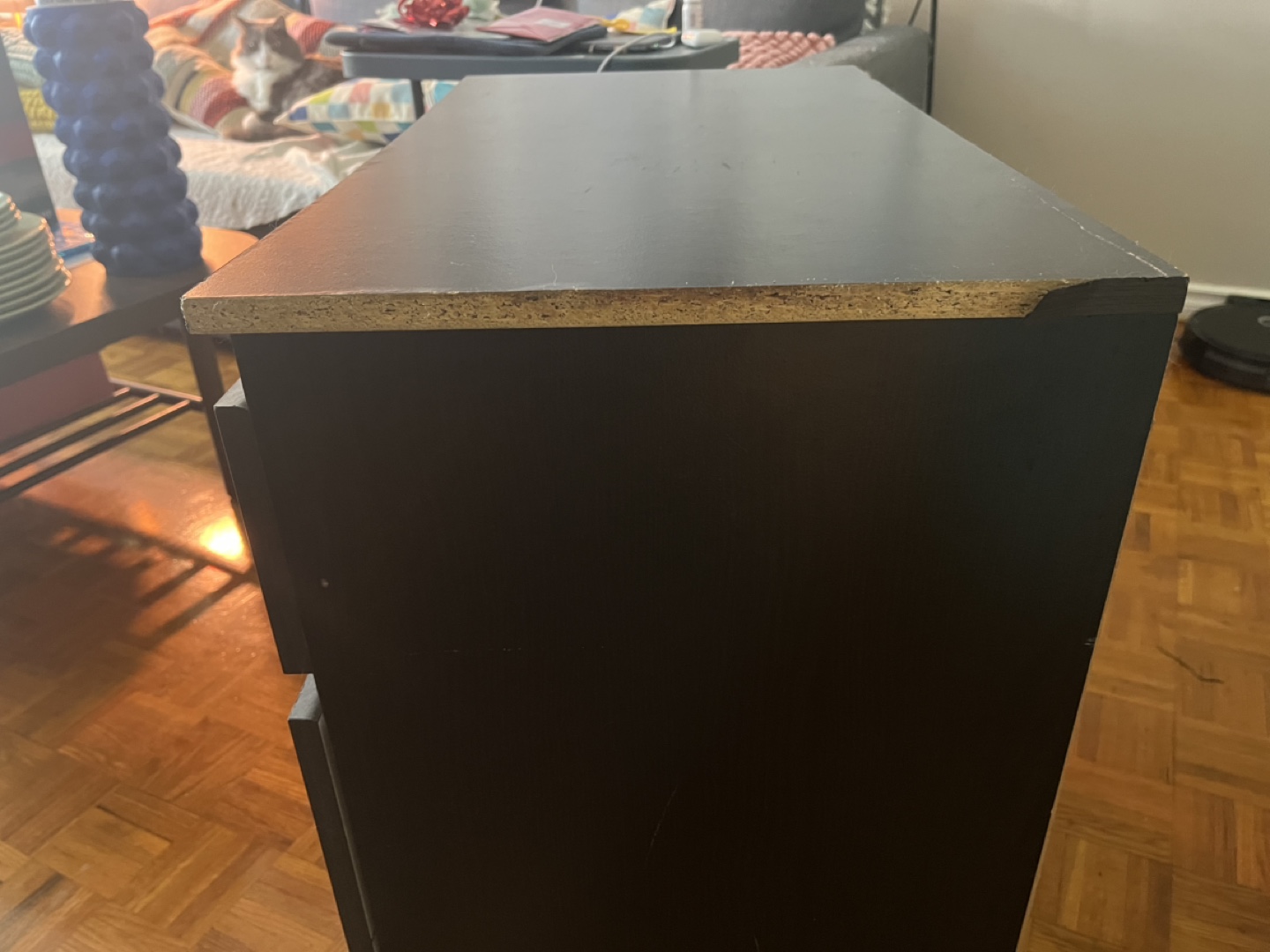 Three-Drawer Chest - Black-Brown - photo 4