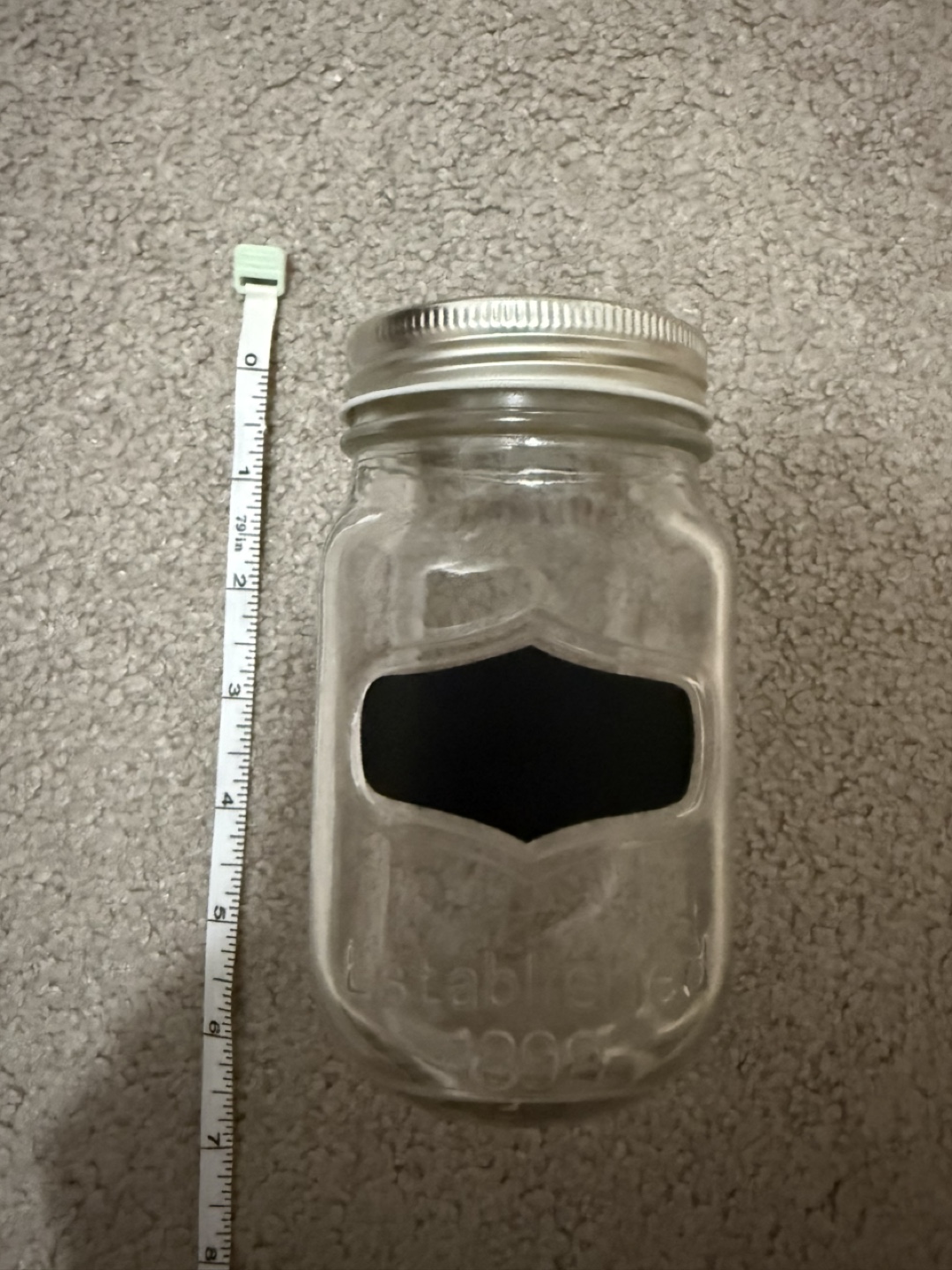 Mason Jar with chalkboard label - photo 2