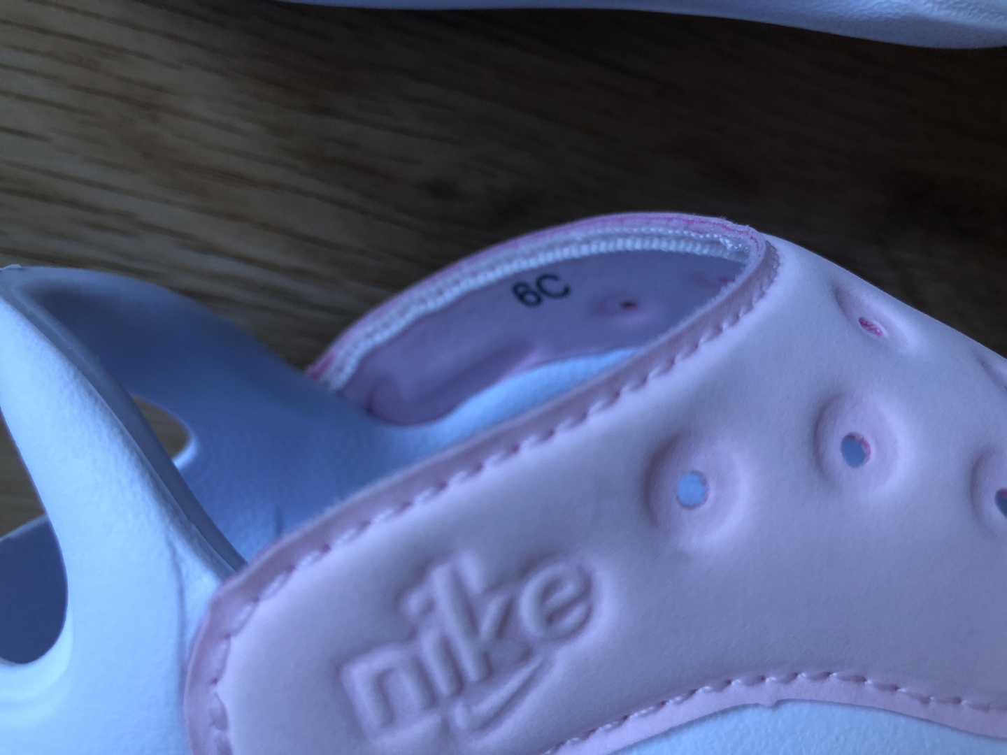 Nike Baby Clogs Size 6C Pink and White - photo 5
