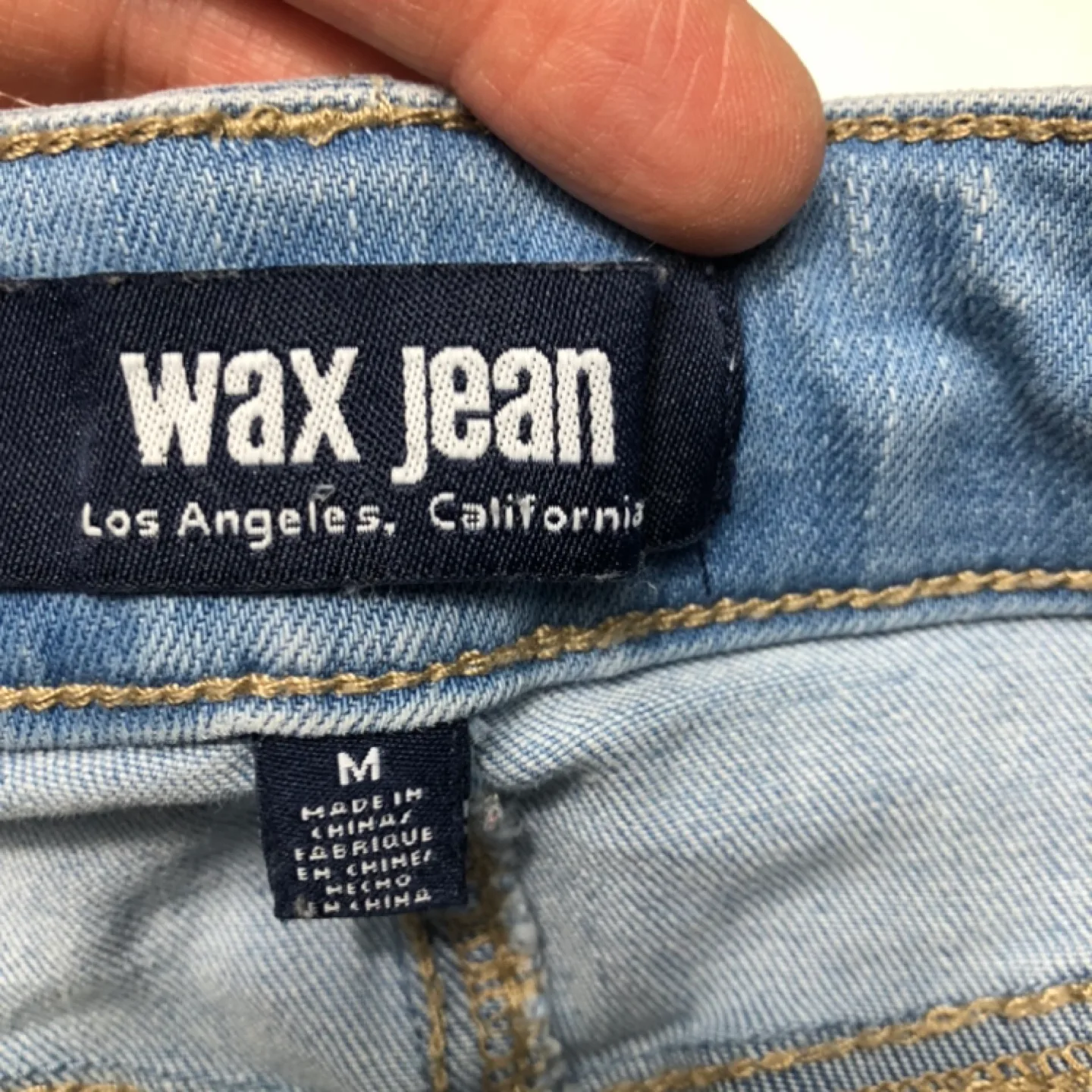 Wax Jean Collection Distressed Denim Shorts image indicator(6)
