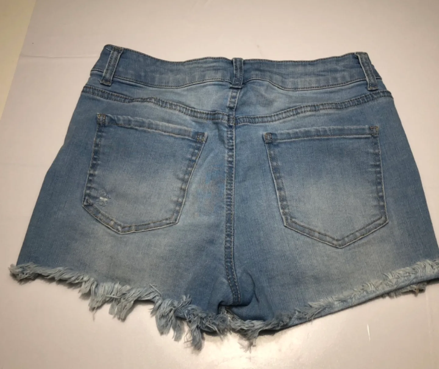 Wax Jean Collection Distressed Denim Shorts image indicator(3)