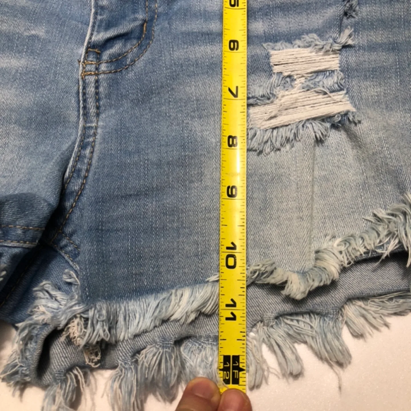 Wax Jean Collection Distressed Denim Shorts image indicator(8)