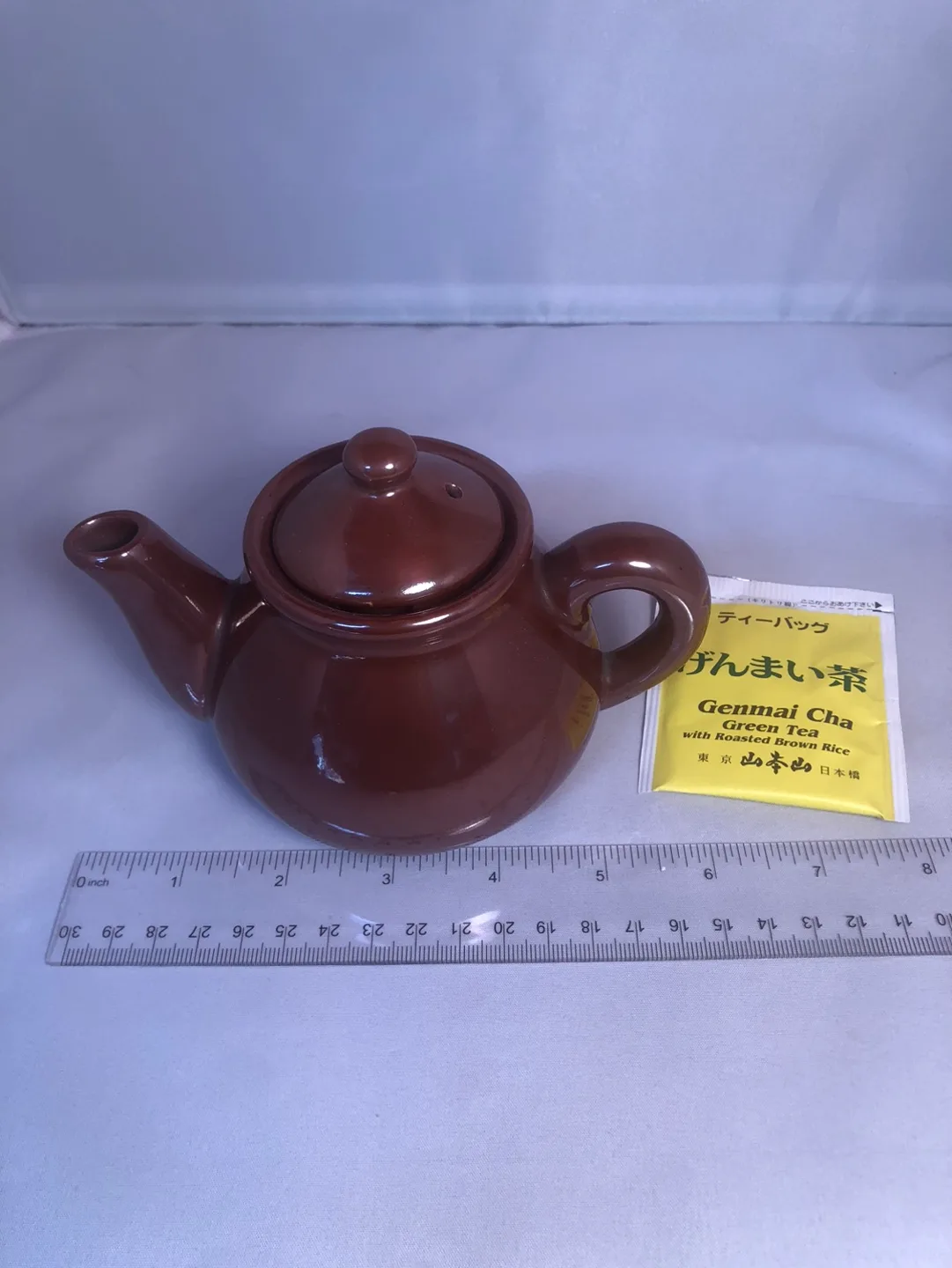 Miniature Brown Glazed Teapot - Japan image indicator(3)