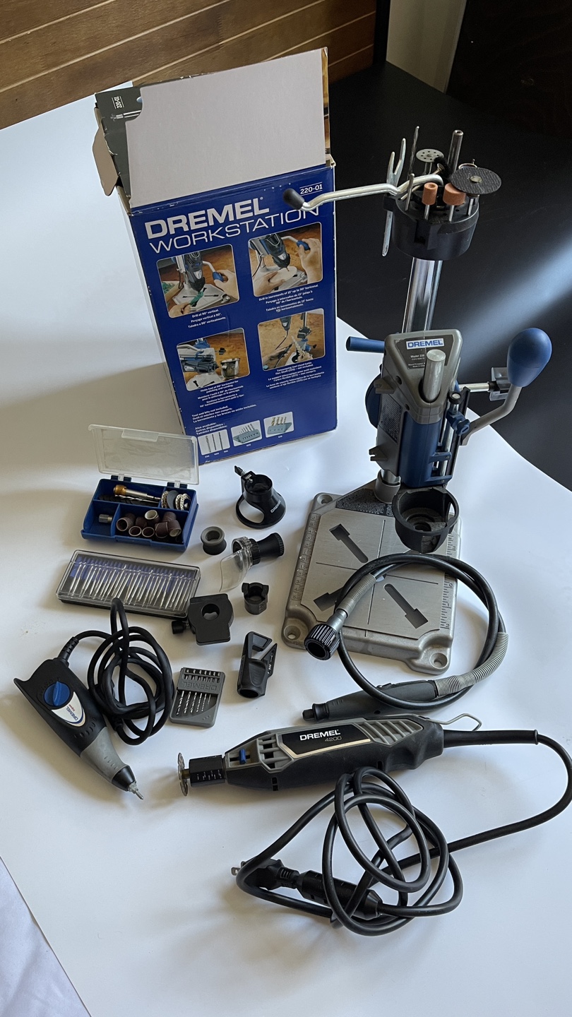 Dremel set (workstation, flexible, accessories, engraver etc) - photo 2