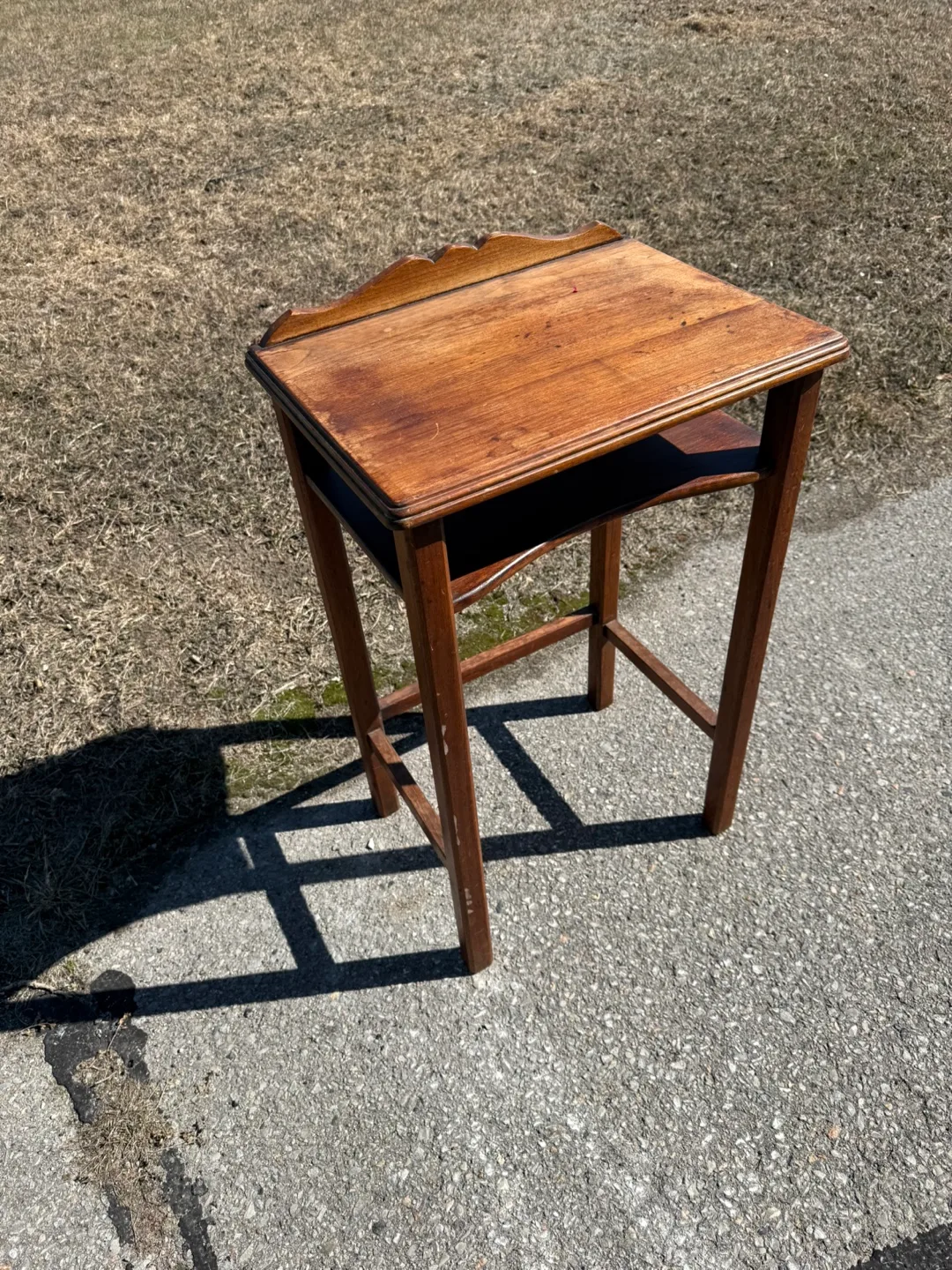Vintage Wooden End Table thumbnail