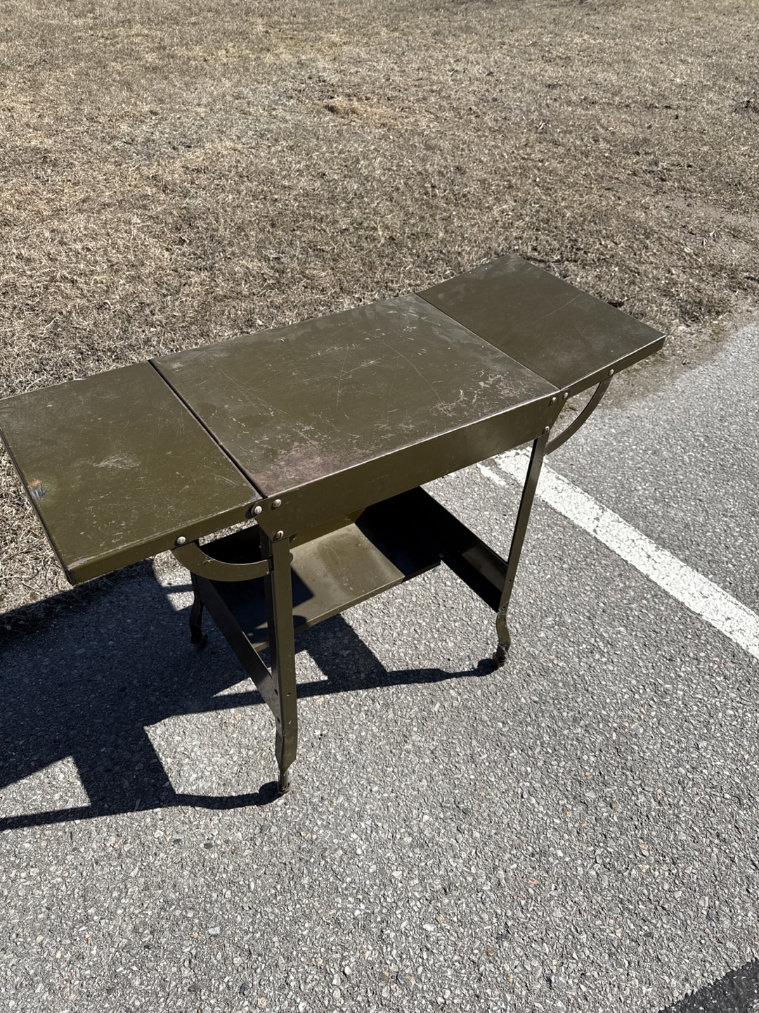 Vintage Metal Folding Table