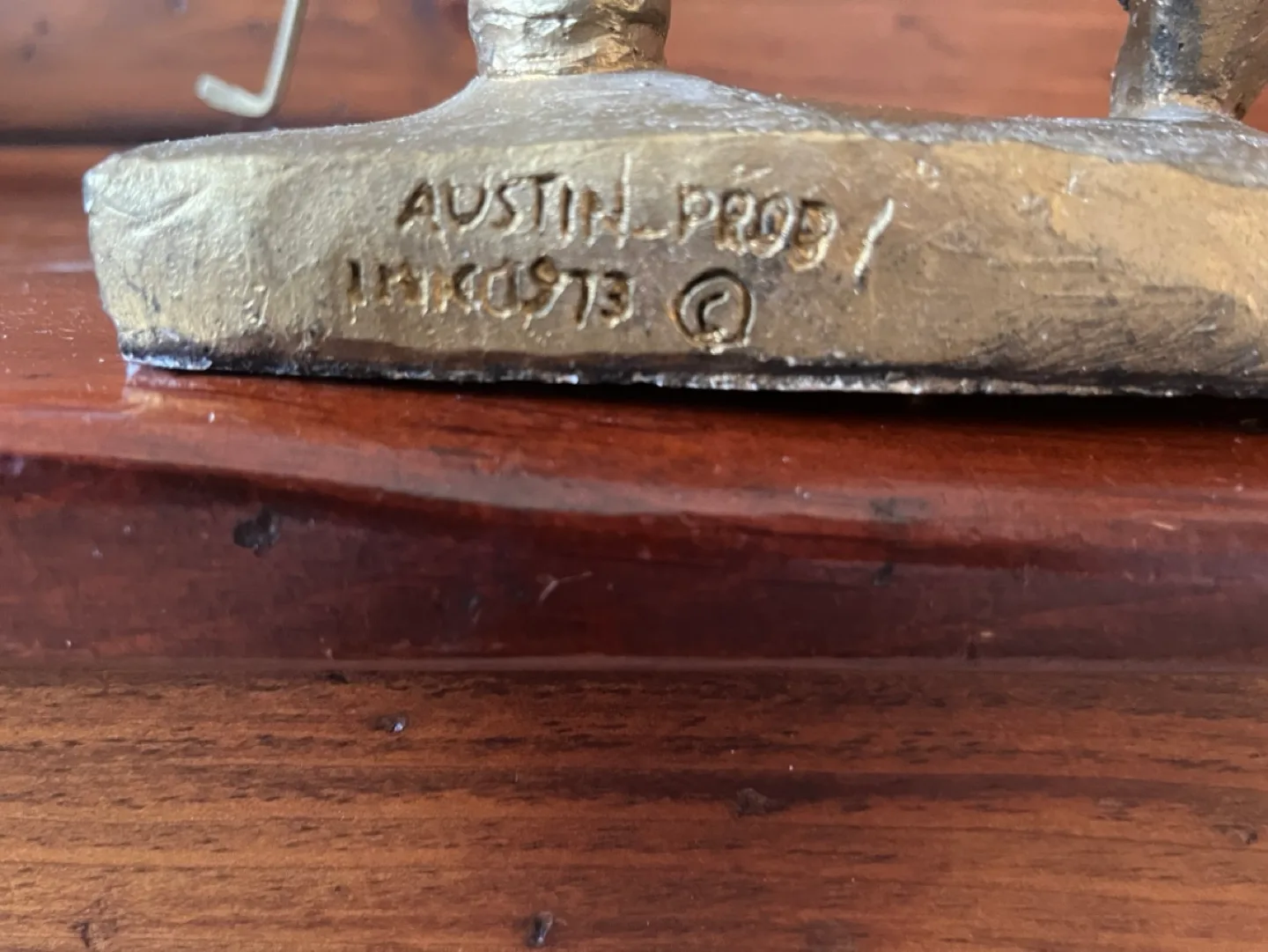 Vintage 1970s Bronze Golfer Sculpture image indicator(4)