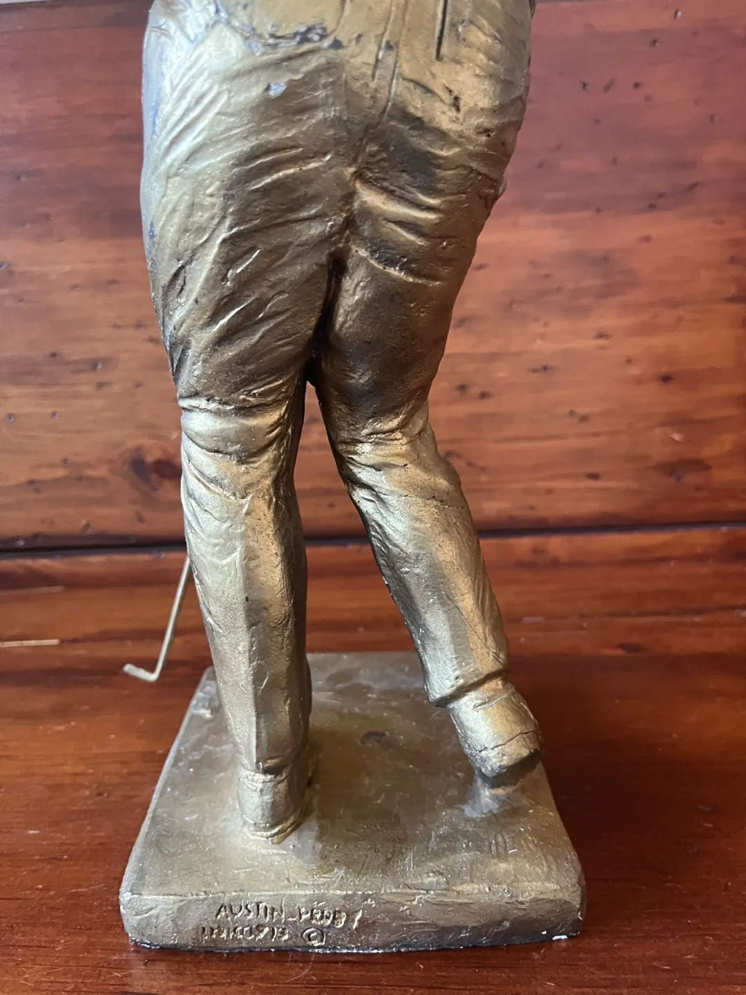 Vintage 1970s Bronze Golfer Sculpture image indicator(5)