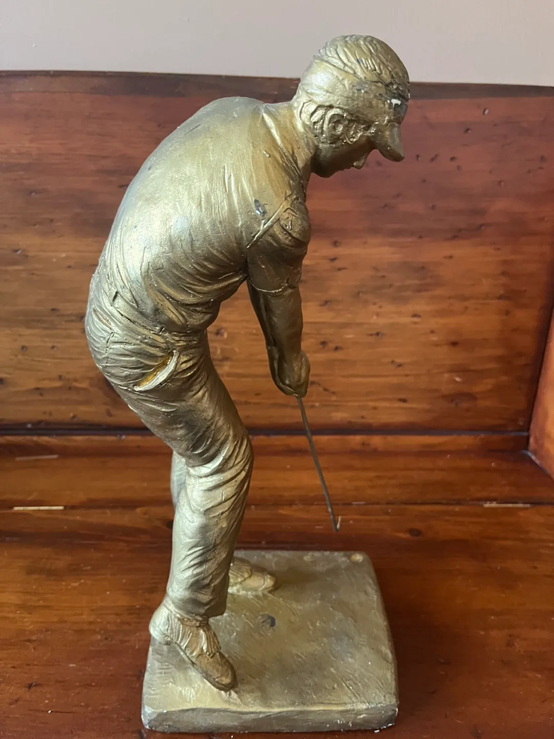 Vintage 1970s Bronze Golfer Sculpture image indicator(6)