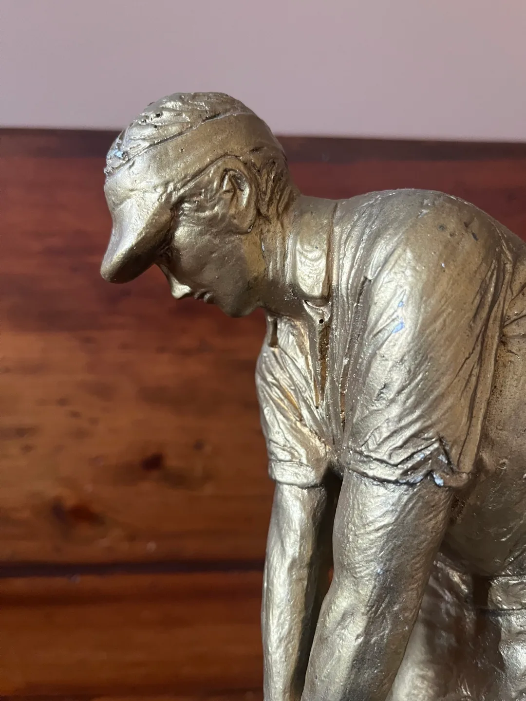 Vintage 1970s Bronze Golfer Sculpture image indicator(7)