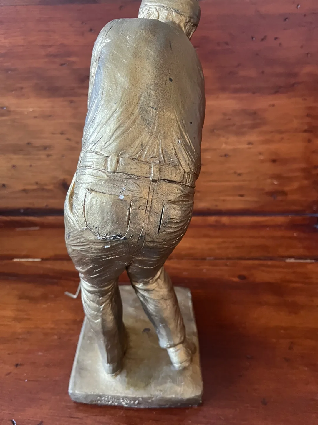 Vintage 1970s Bronze Golfer Sculpture image indicator(9)