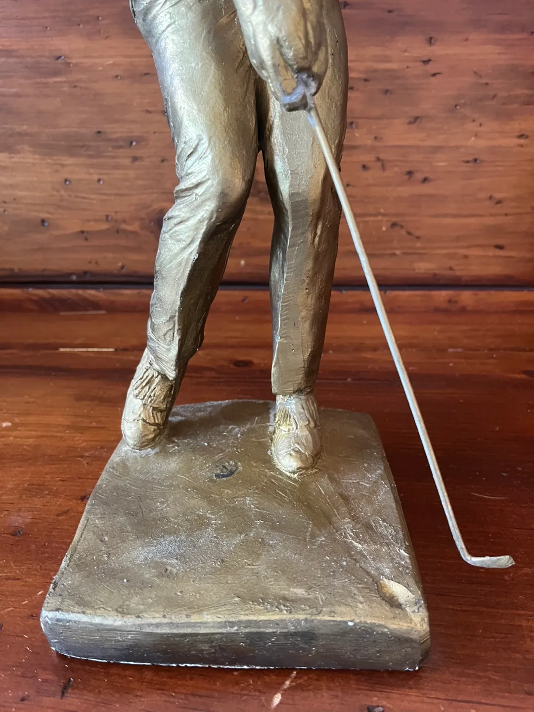 Vintage 1970s Bronze Golfer Sculpture image indicator(10)