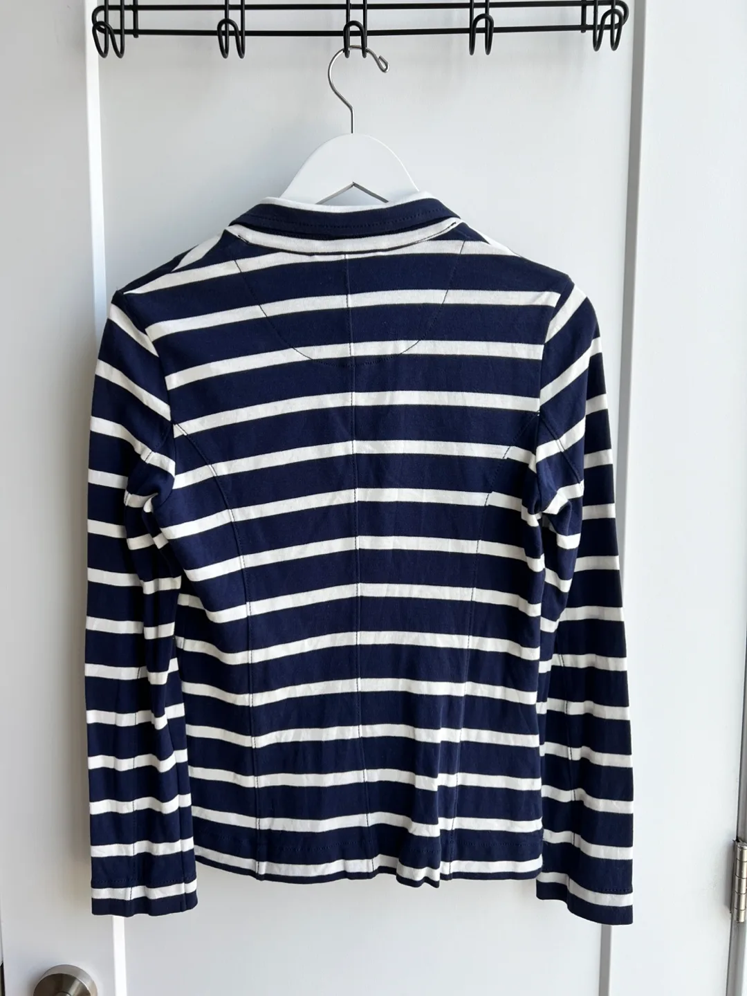 Navy and White Thin Blazer image indicator(3)