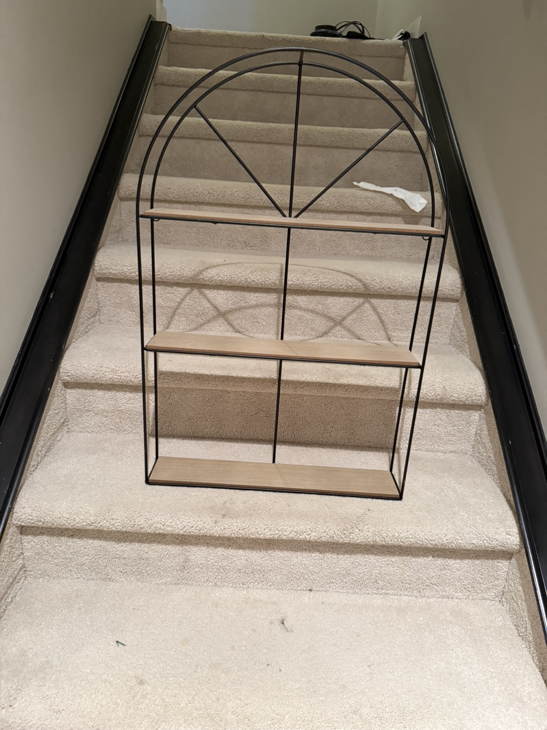 Three-Tiered Arch Wall Shelf