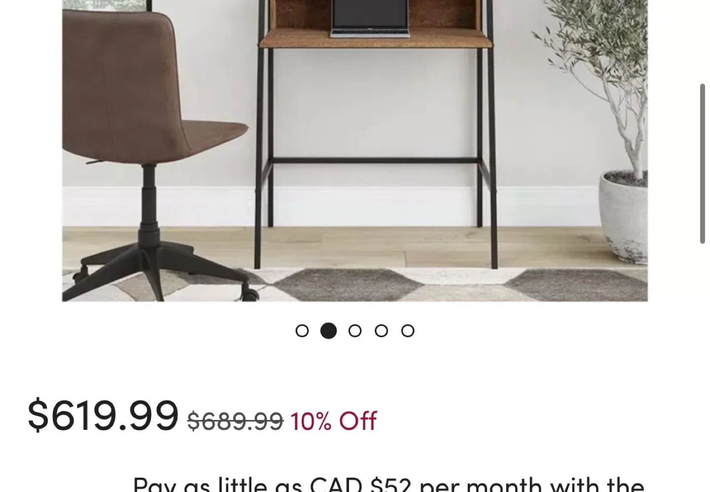 Computer Desk with Shelves image indicator(5)