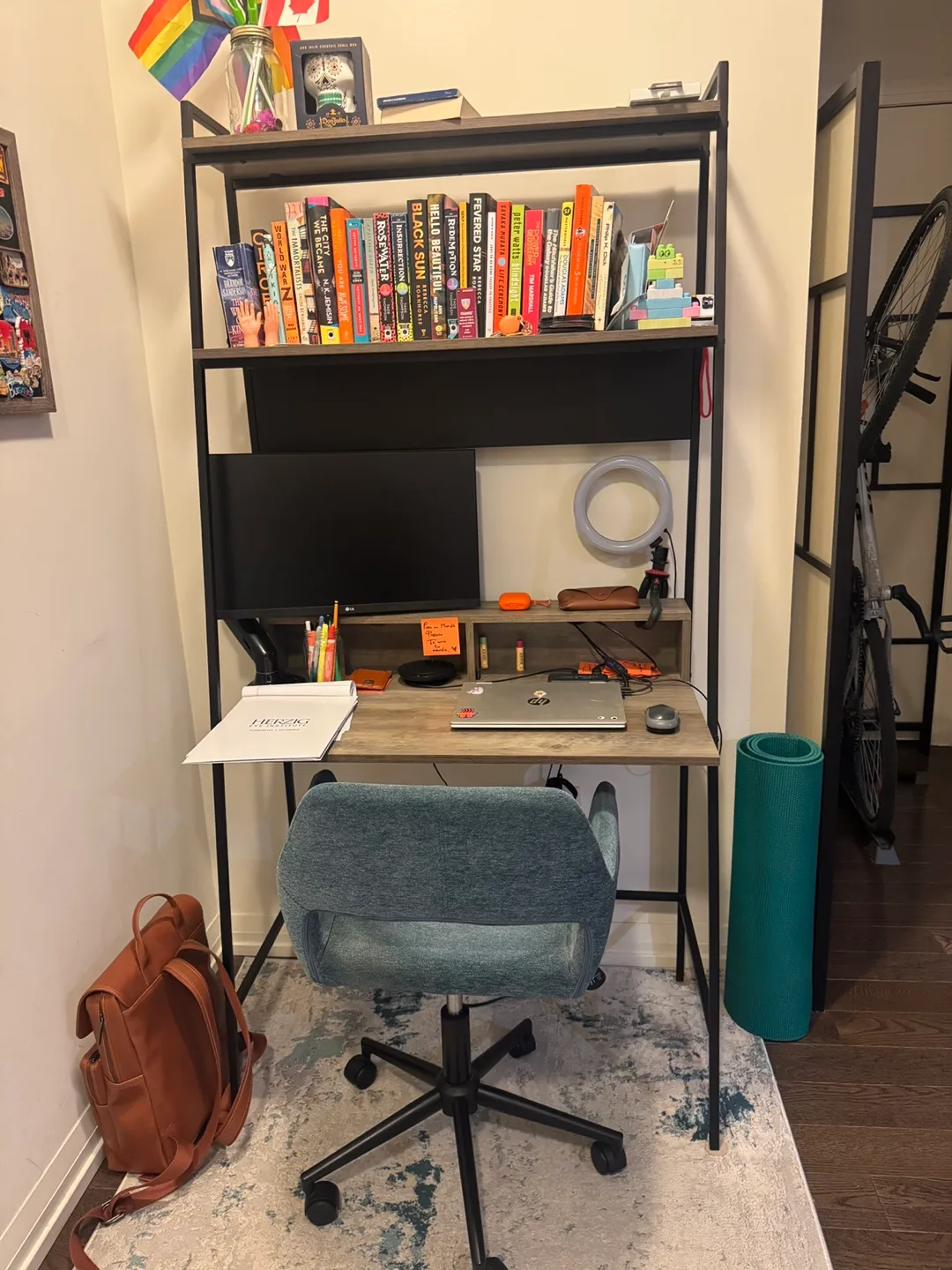 Computer Desk with Shelves image indicator(2)