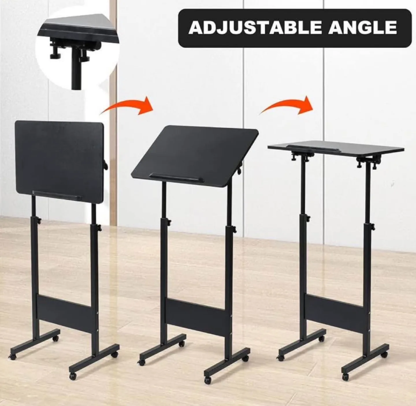 Adjustable Height Mobile Laptop Table Stand image indicator(5)