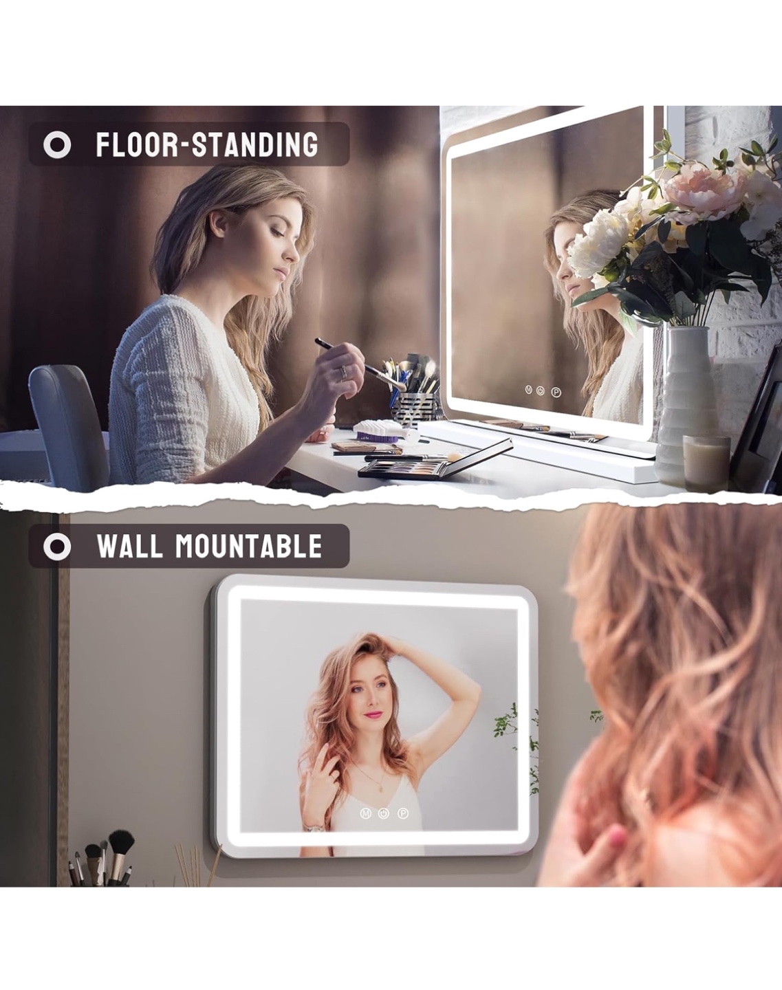 LED Lighted Vanity Mirror - Floor Standing & Wall Mounted - photo 4