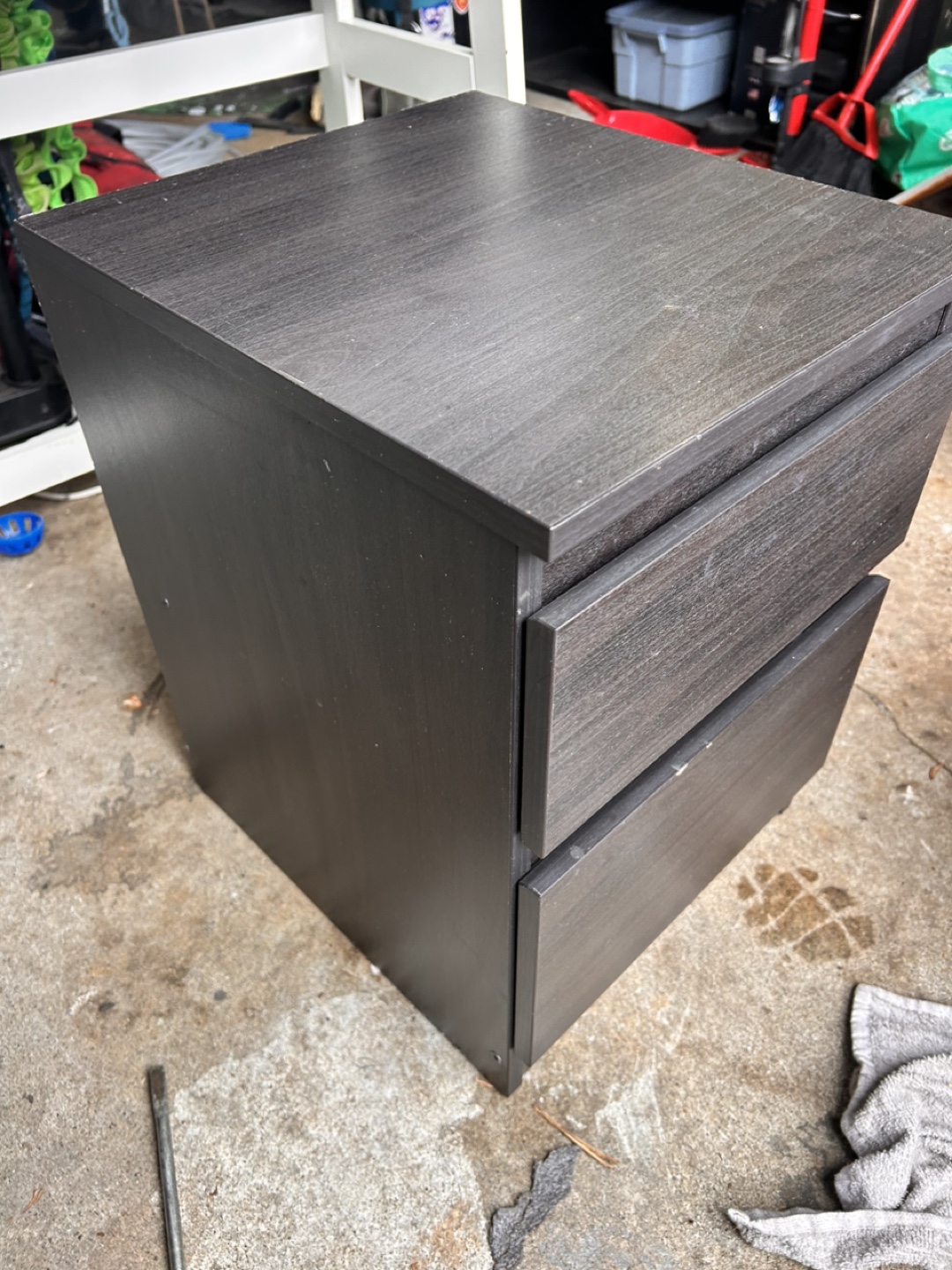 IKEA MALM Dark Brown Nightstand - photo 2