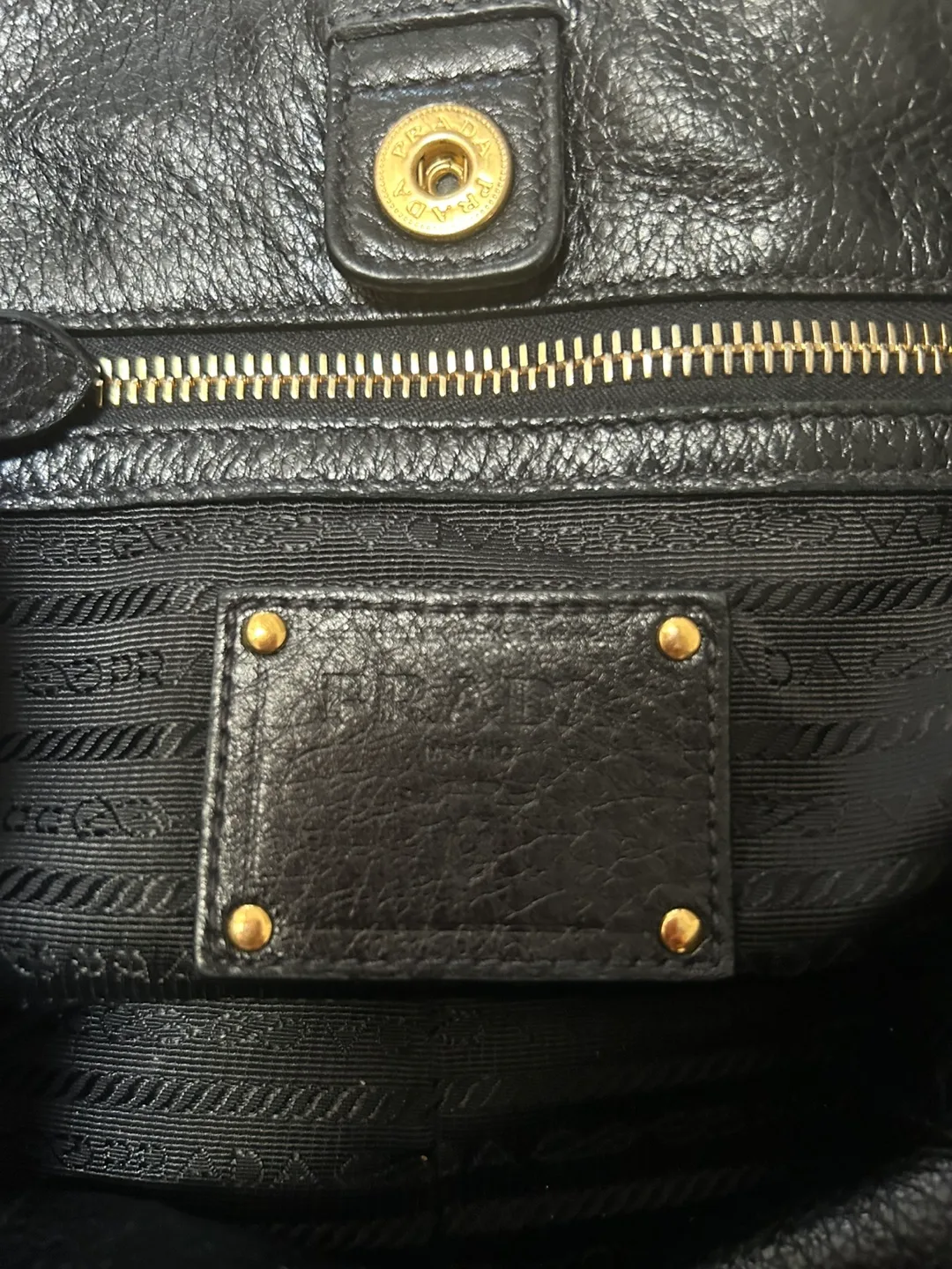 Authentic Prada Leather Handbag image indicator(4)