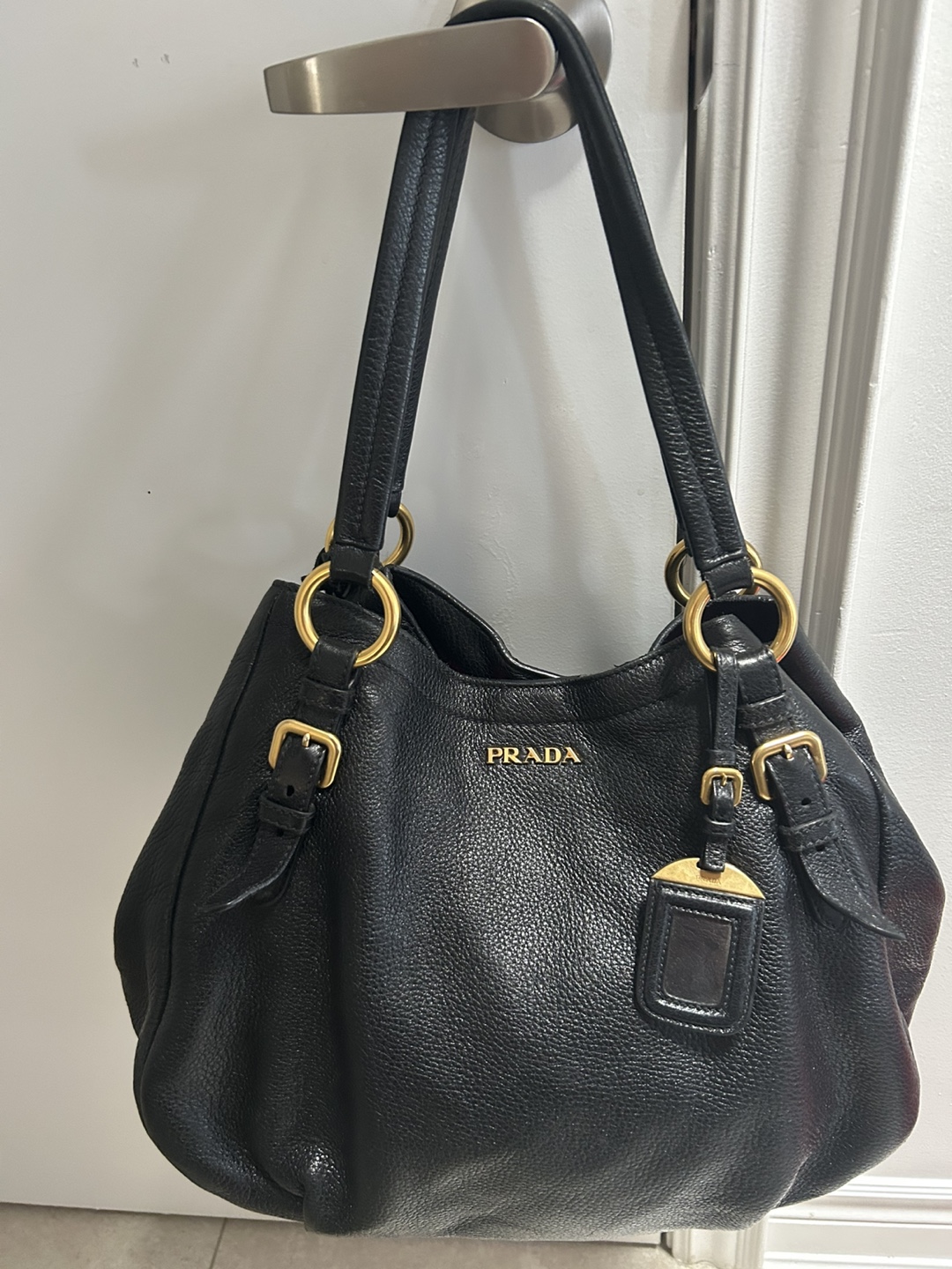 Authentic Prada Leather Handbag - photo 2