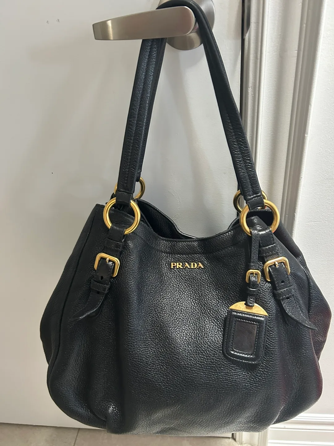 Authentic Prada Leather Handbag image indicator(2)