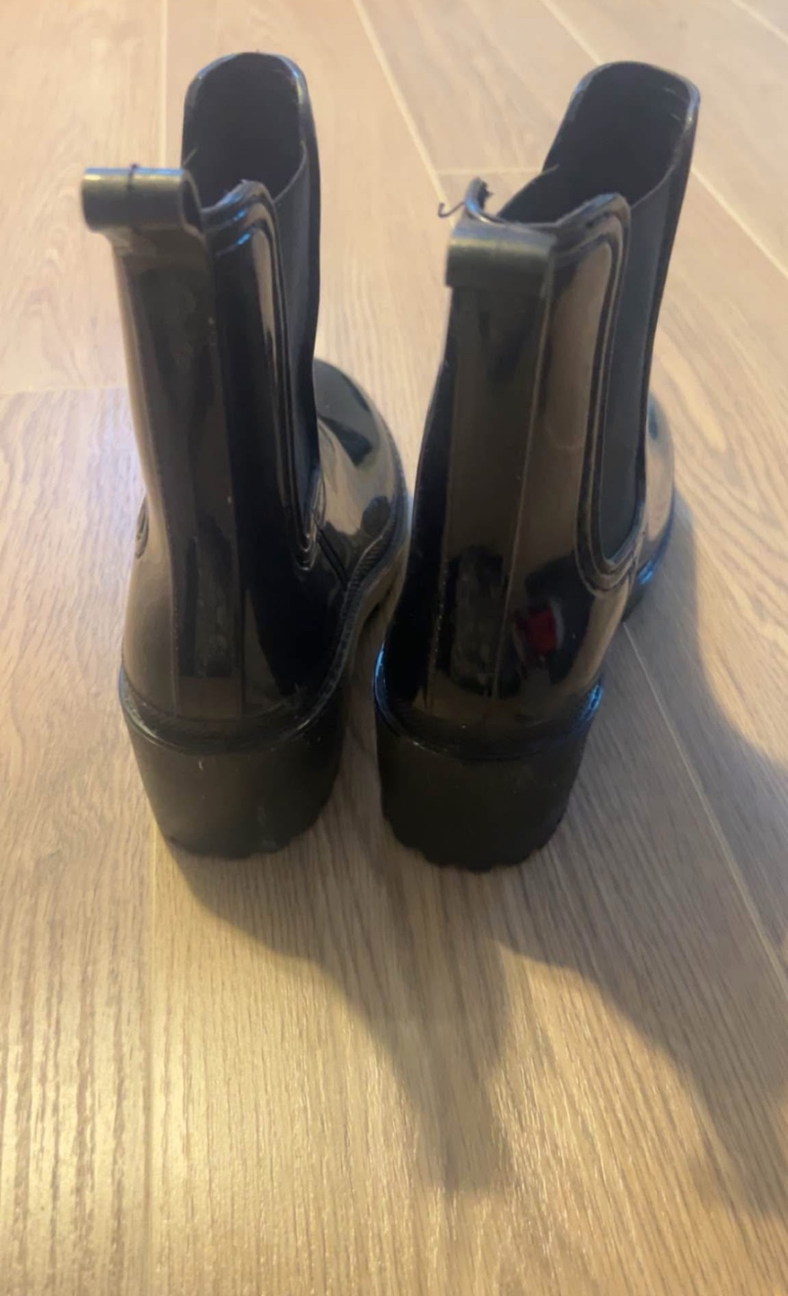 Black Glossy Rain Boots - photo 2