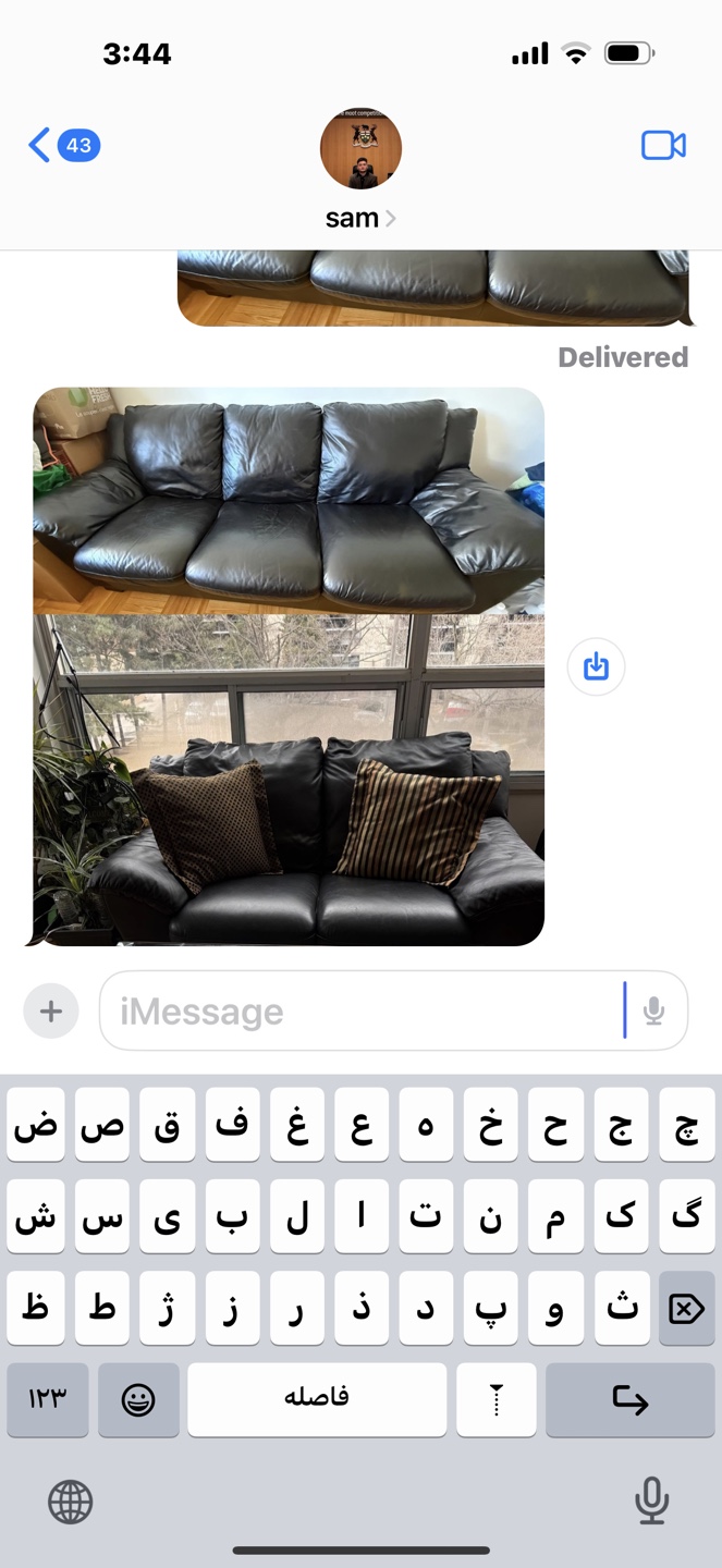 Black Leather Sofa and Loveseat Set