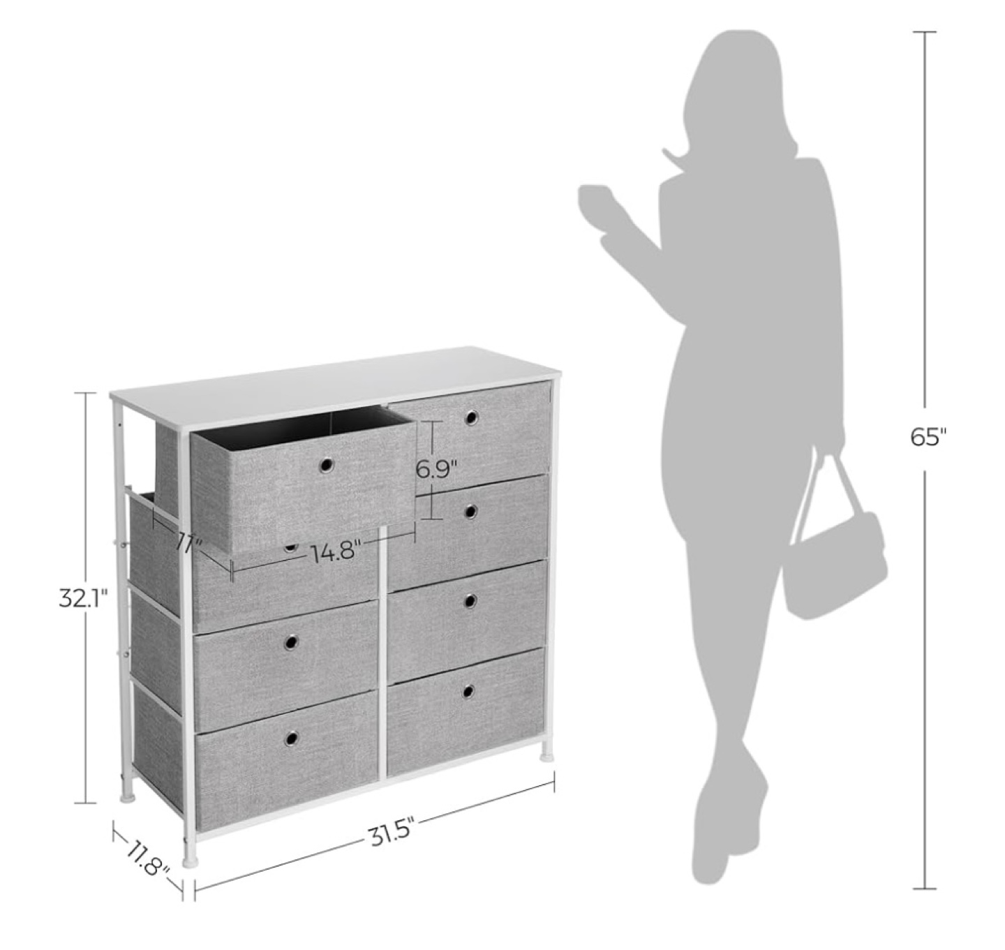 Eight-Drawer Fabric Storage Organizer - photo 3