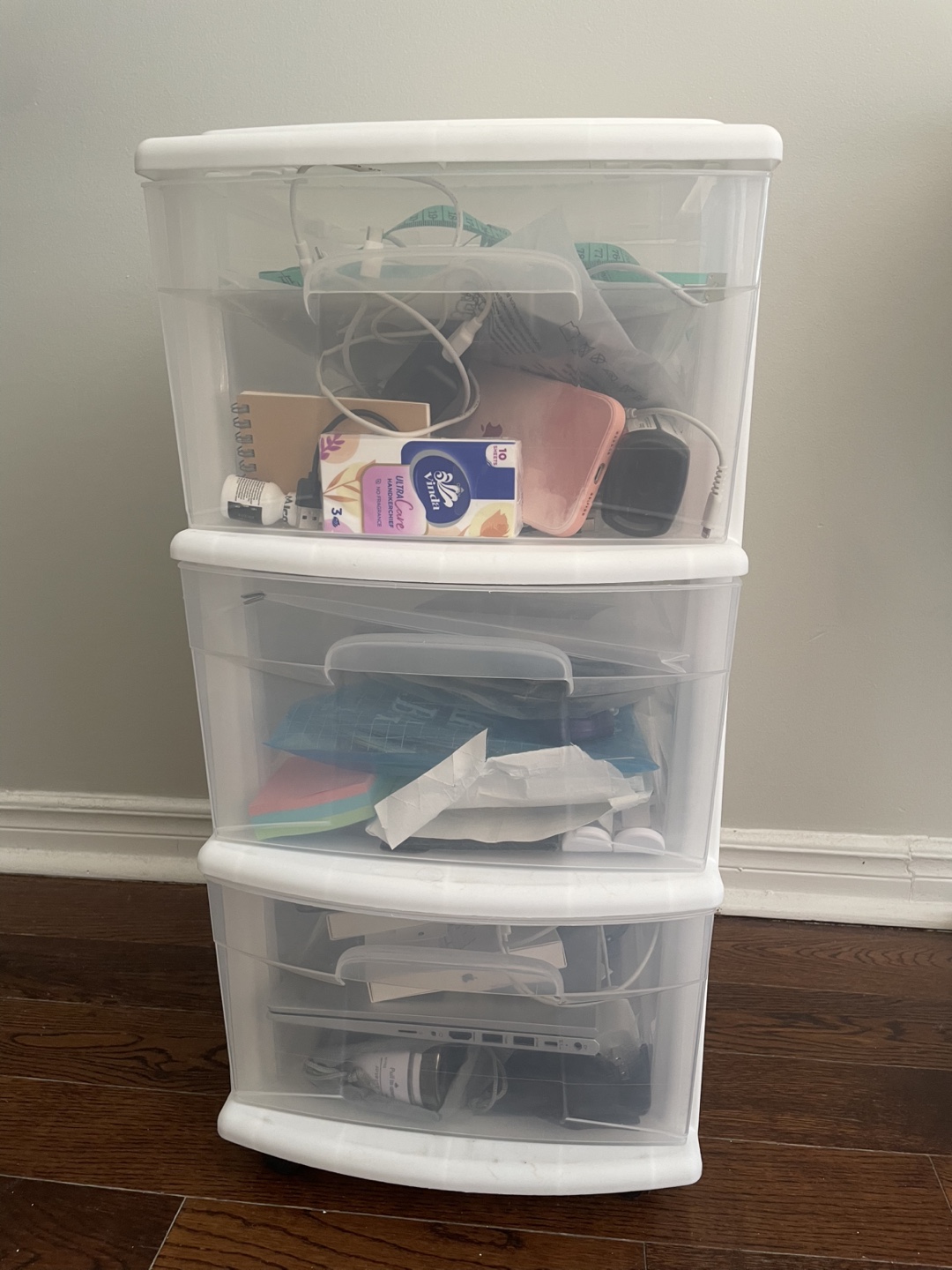 Three-Drawer Rolling Storage Cart - photo 2