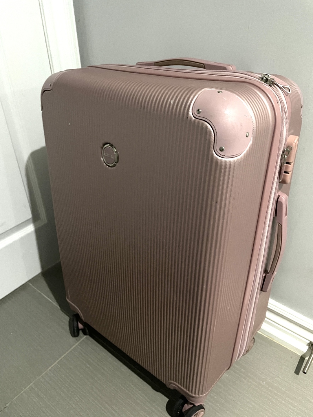 #freecycle Large Pink Luggage