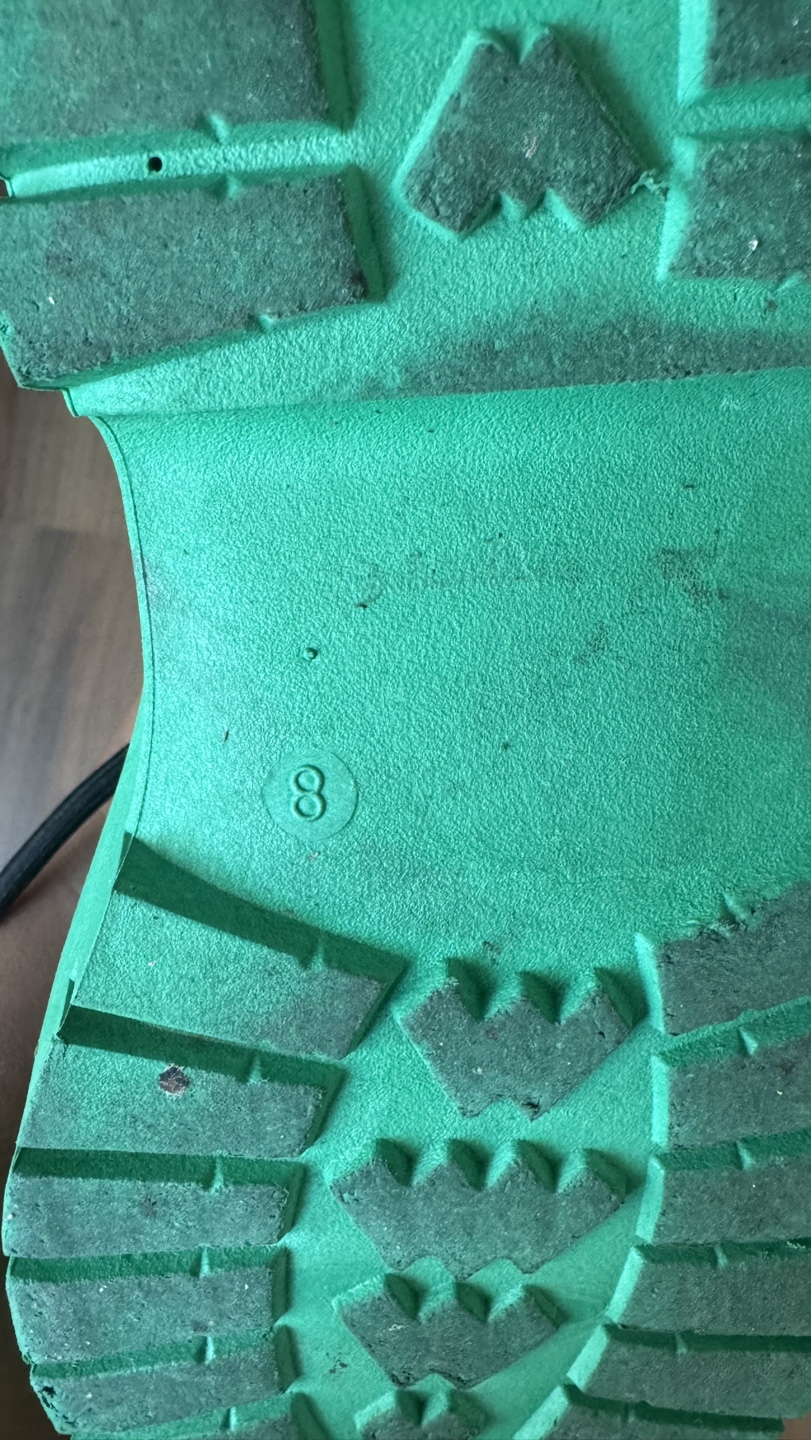 Black and Green Lace-Up Platform Boots - Size 8 - photo 3