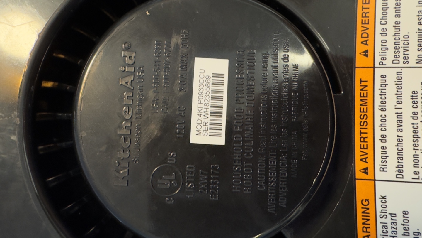 KitchenAid Food Processor - Silver - photo 5