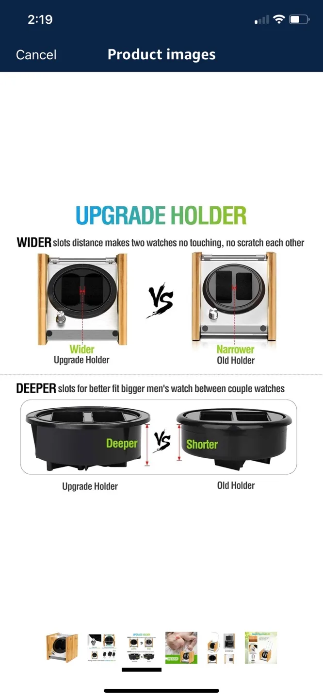 Watch Winder Smith Bamboo image indicator(6)