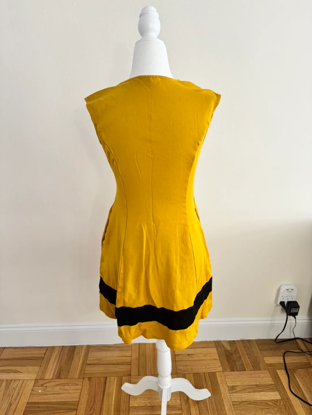 New York & Company Mustard Yellow Dress | Size XS image indicator(4)