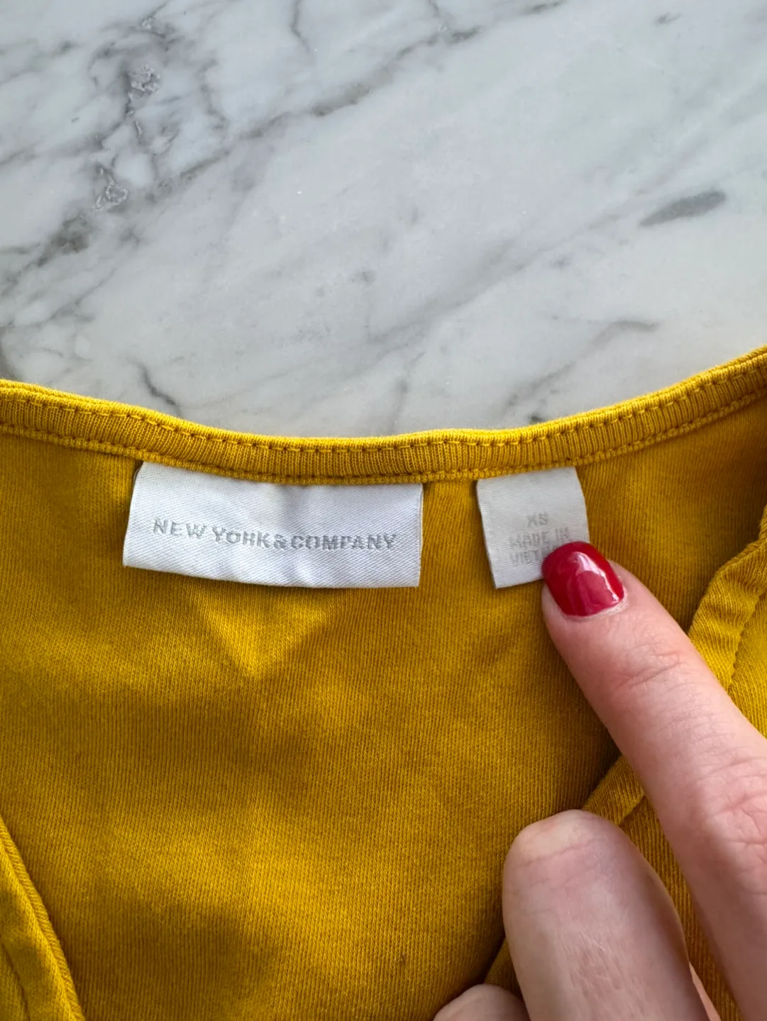 New York & Company Mustard Yellow Dress | Size XS image indicator(6)