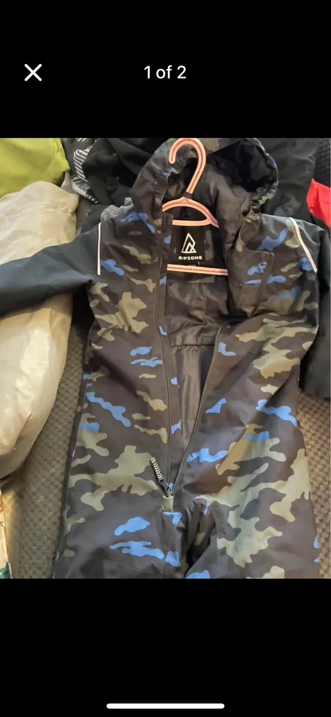 Ripzone Kids' Size 4/4A Camo Snowsuit thumbnail