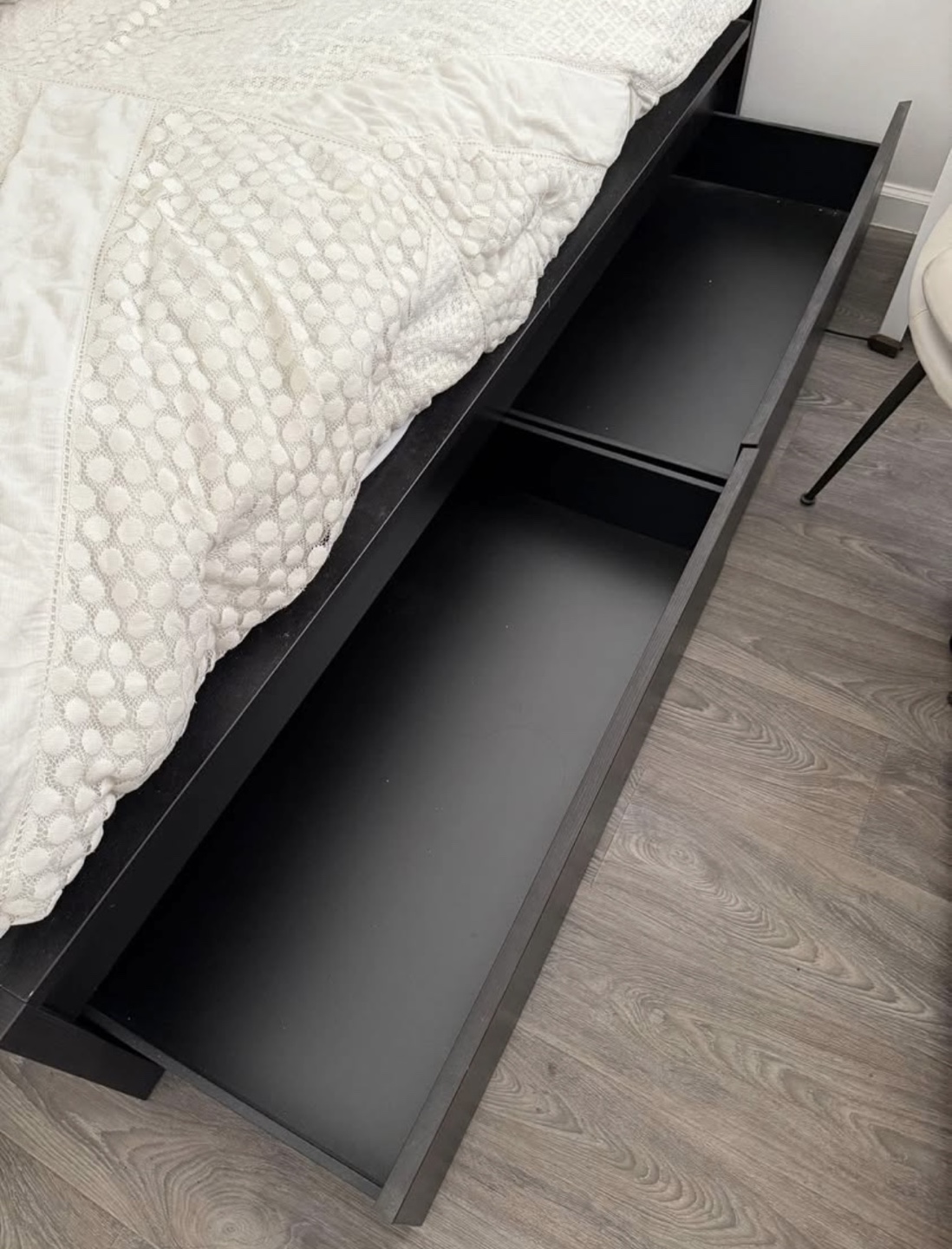 IKEA MALM BED FRAMES + 2 Under Drawer Dark Brown - photo 5