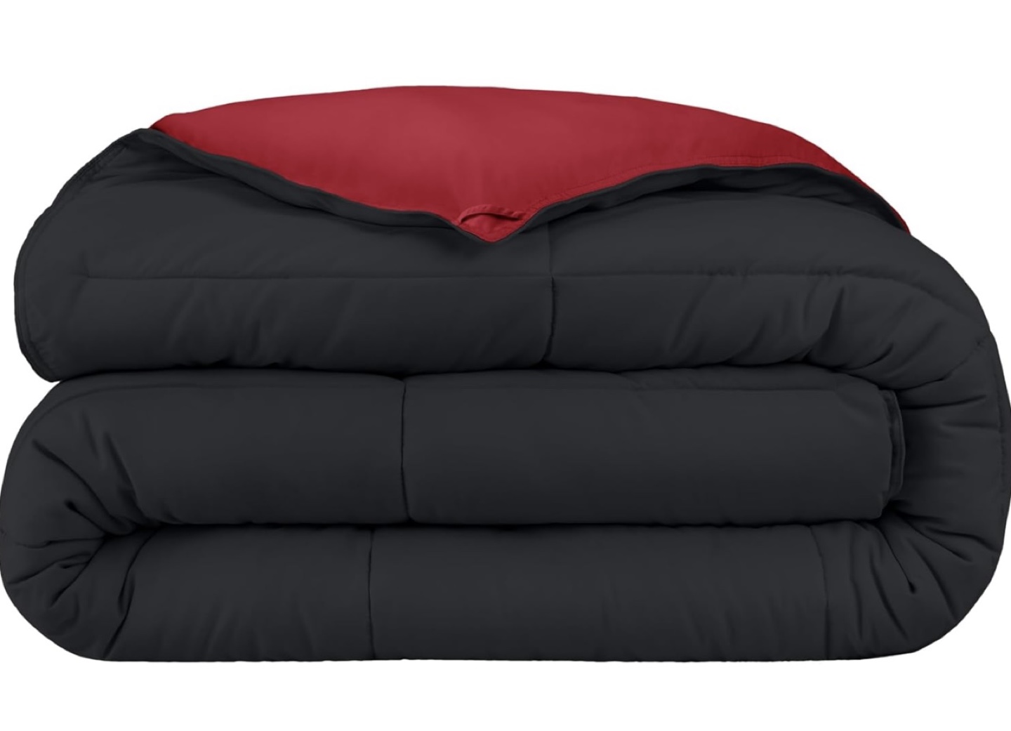 Used Reversible Comforter - Black and Burgundy #freecycle