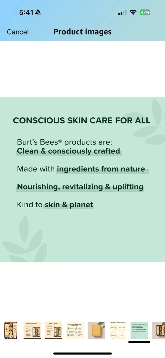 NEW GIFT BOX Burt's Bees Set - Hand Repair, Foot Cream, & More! image indicator(6)