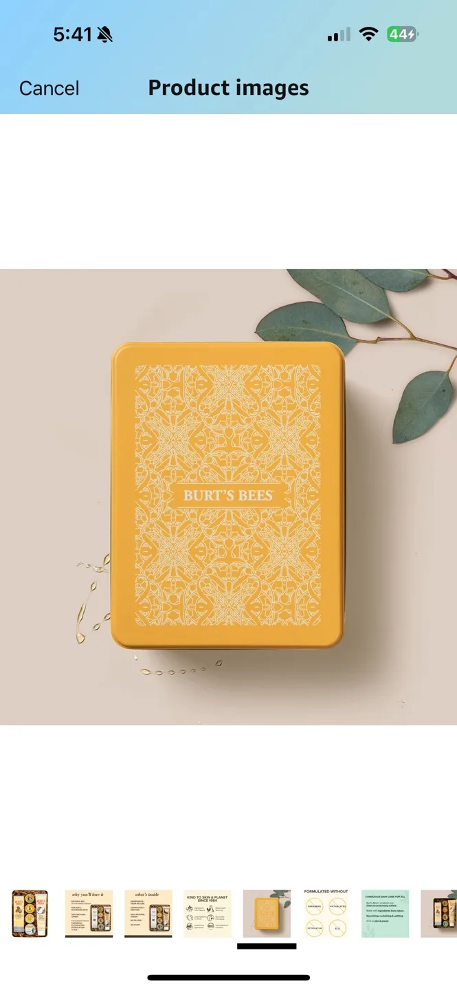 NEW GIFT BOX Burt's Bees Set - Hand Repair, Foot Cream, & More! image indicator(4)