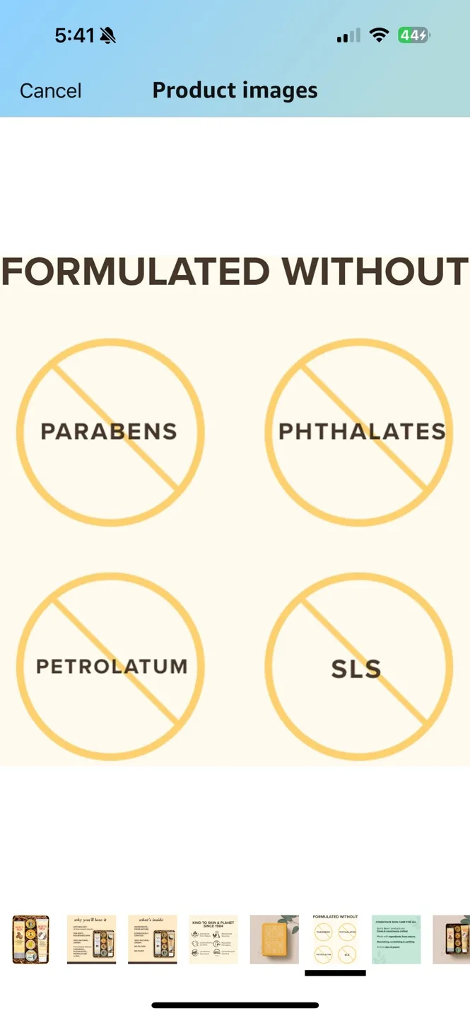 NEW GIFT BOX Burt's Bees Set - Hand Repair, Foot Cream, & More! image indicator(5)